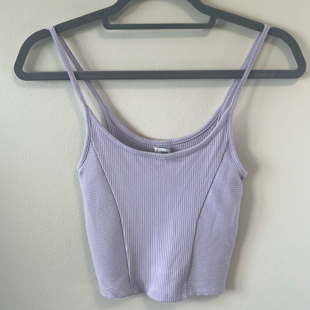 UO Lavender Ribbed Tank Top - XS
